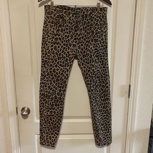 Animal Print Denim Pant from Zara